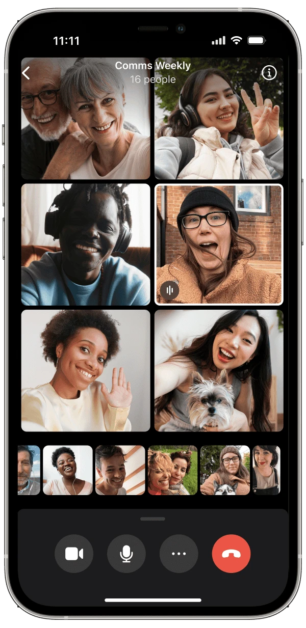 Signal 高清视频通话界面